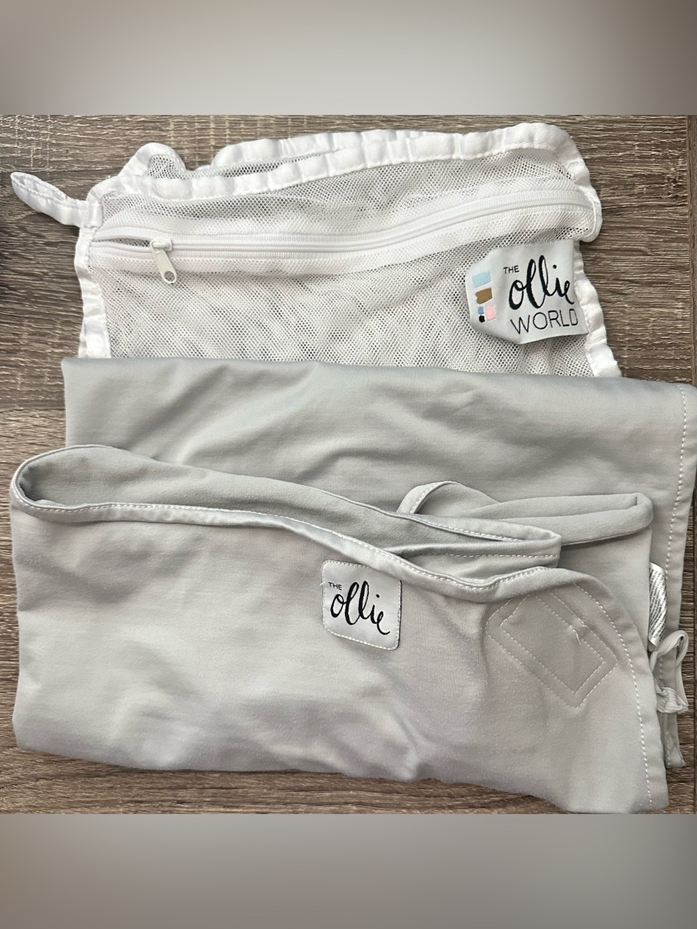 The Ollie World Infant Swaddle - Light Gray